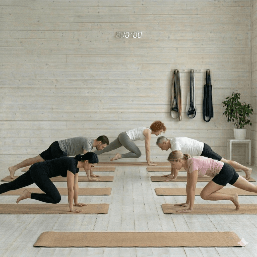 Cours collectif de Pilates à la salle de Brutelles